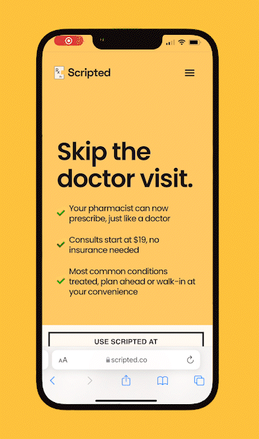 Scripted's mobile patient experience